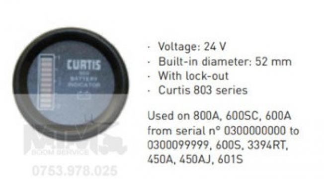 Indicator baterie 24V nacela JLG 800A 600SC 600A 600S 3394RT