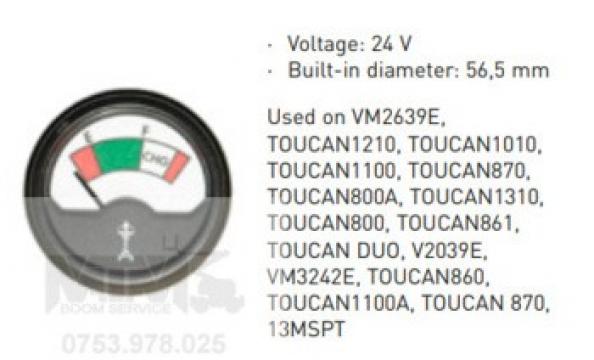 Indicator baterie 24V nacela JLG VM2639E Toucan Duo V2039E