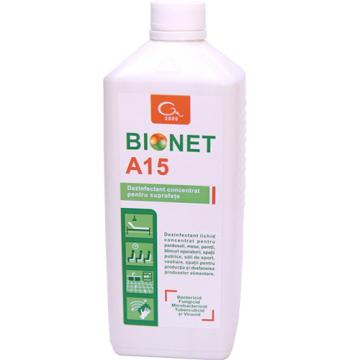 Dezinfectant suprafete 1 litru concentrat Bionet A15 de la Mezza Luna Srl.