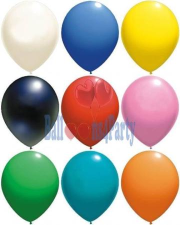Set 100 baloane latex multicolor 23 cm