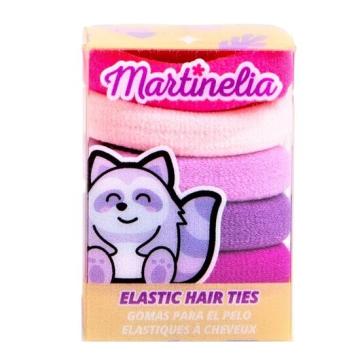 Set 5 elastice pentru par Martinelia 3011w, roz si mov de la M & L Comimpex Const SRL