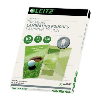 Folie Leitz UDT pentru laminare la cald, A5, 80 microni de la Sanito Distribution Srl