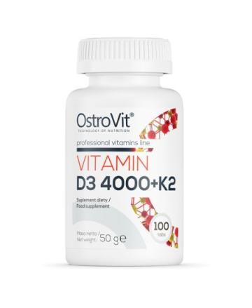 Supliment OstroVit Vitamina D3 4000 + K2 100 tablete de la Krill Oil Impex Srl