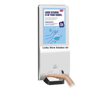 Dozator dispenser automat gel sanitar de la Lucky Store Solution SRL