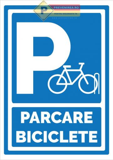 Indicatoare parcare pentru biciclete