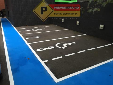 Marcaje amenajare parcare cu handicap de la Prevenirea Pentru Siguranta Ta G.i. Srl