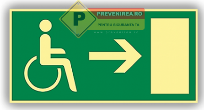 Semne pentru iesire persoane cu dizabilitati de la Prevenirea Pentru Siguranta Ta G.i. Srl