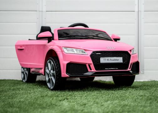 Jucarie masinuta electrica Audi TTRS 2x 35W 12V, BT #Pink