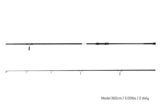 Lanseta Spod Delphin Bomber, 3.60m, 5.00lbs, 2 tronsoane