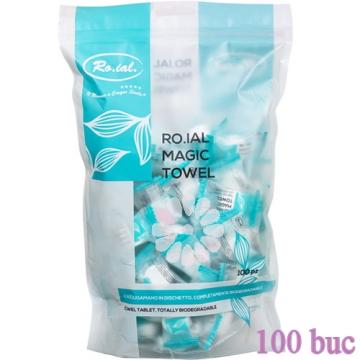 Servetele comprimate Magic Towel 100buc - Roial de la Mezza Luna Srl.