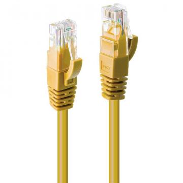 Cablu retea Lindy Cat.6 U/UTP, 1m, galben de la Etoc Online