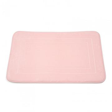 Covoras baie cu spuma de memorie, 50 x 80 cm, roz