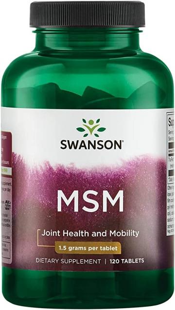 Supliment alimentar Swanson MSM 1500mg - 120 tablete de la Krill Oil Impex Srl