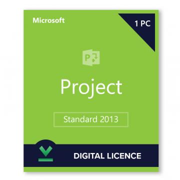 Licenta digitala Microsoft Project Standard 2013 de la Digital Content Distribution LTD