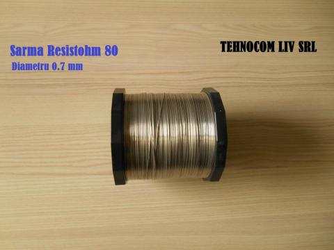 Rezistenta nichelina resou Resistohm80 diametru 0.7mm de la Tehnocom Liv Rezistente Electrice, Etansari Mecanice