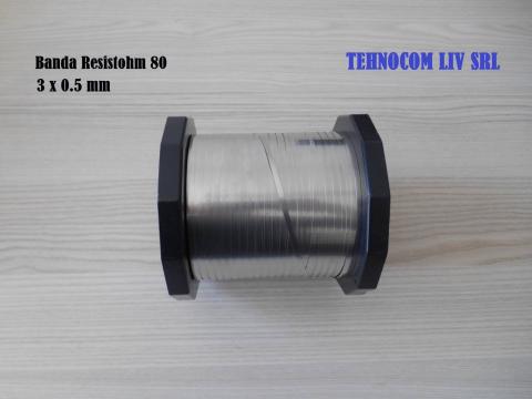 Platbanda electrica Resistohm80 3x0.5mm Ni80%Cr20% de la Tehnocom Liv Rezistente Electrice, Etansari Mecanice