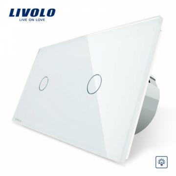 Intrerupator touch simplu + simplu dimmer Livolo