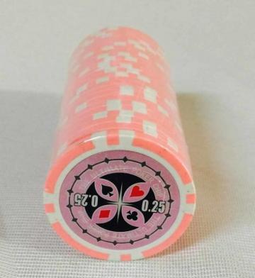 Set 25 jetoane poker ABS 11,5 gr Ultimate, inscr. 0,25