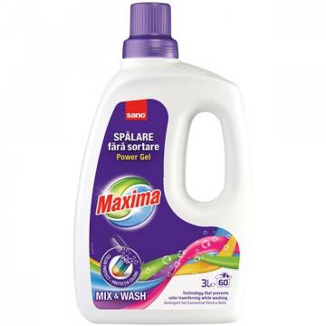Detergent gel pentru rufe Sano Maxima Mix and Wash 3L de la Sanito Distribution Srl