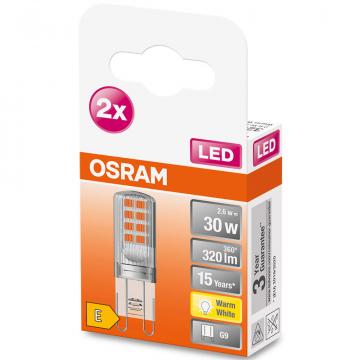 Becuri LED Osram PIN, G9, 2.6W, 320 lm, lumina calda 2buc. de la Etoc Online