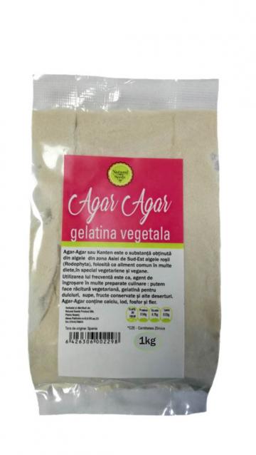 Gelatina vegetala Agar Agar 1Kg, Natural Seeds Product