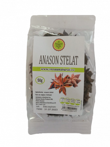 Anason stelat 50g, Natural Seeds Product de la Natural Seeds Product SRL