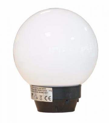 Glob 15cm alb cu suport pentru stalp de la Spot Vision Electric & Lighting Srl