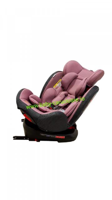 Scaun auto copii cu isofix 360 Baby Care Purple