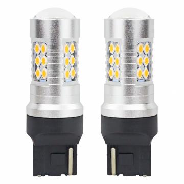 Set becuri auto cu LED Canbus, 3030, 24SMD, T20, 7440, WY21W