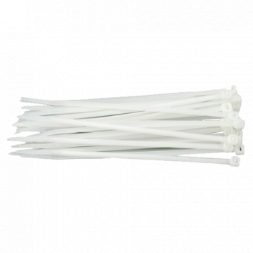 Coliere de plastic albe, 200x3,5 (100 buc.) SEL.2.211 de la Big It Solutions