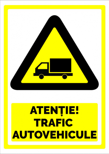 Indicator atentie trafic autovehicule