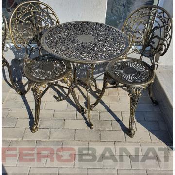 Seturi scaune si masa aluminiu turnat San Remo de la Ferobanat Srl