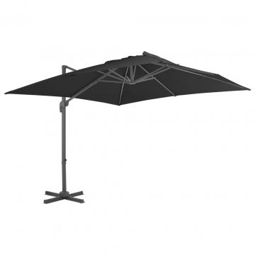 Umbrela de exterior cu baza portabila, antracit de la VidaXL
