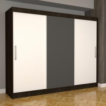 Dulap dormitor Nova Eco 250 cm x 200 cm , fara oglinda de la Wizmag Distribution Srl
