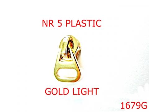 Cursor nr.5 pt fermoar plastic /gold 1679G