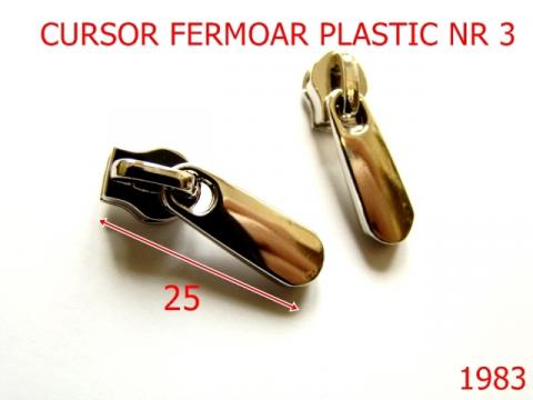 Cursor fermoar plastic nr3/zamac/nikel nr 1983 de la Metalo Plast Niculae & Co S.n.c.