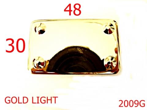 Tablita 48x30/otel/gold light 48x30 mm gold 2009G de la Metalo Plast Niculae & Co S.n.c.