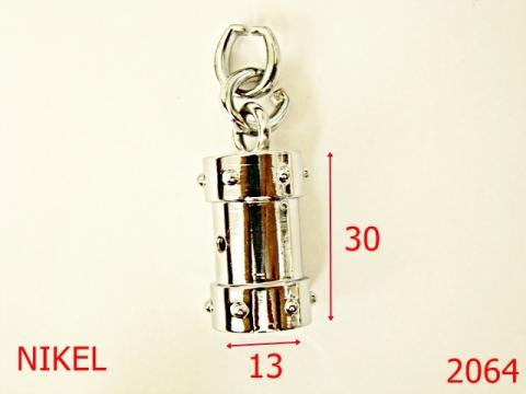 Clopotel 13mm/zamac/nikel 13 mm nichel 15A4 4H8 2064 de la Metalo Plast Niculae & Co S.n.c.