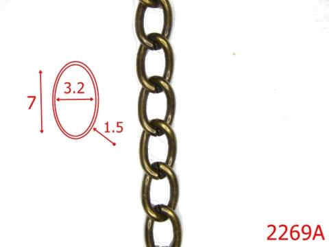 Lant otel sarma 1.5 mm/3.2*7, 2269A de la Metalo Plast Niculae & Co S.n.c.