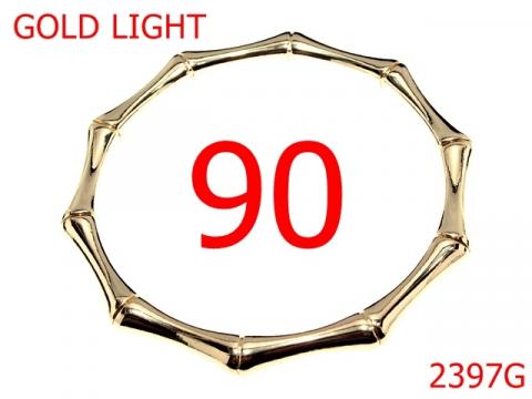 Maner bambu 90 mm gold light 2397G de la Metalo Plast Niculae & Co S.n.c.
