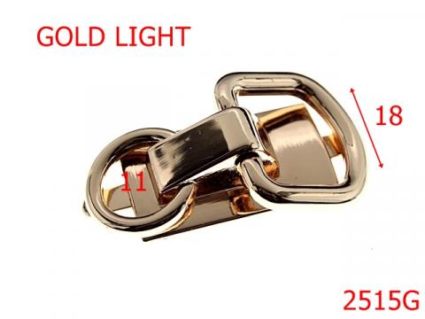 Sustinator dublu 18 mm gold light 3K8 2515G
