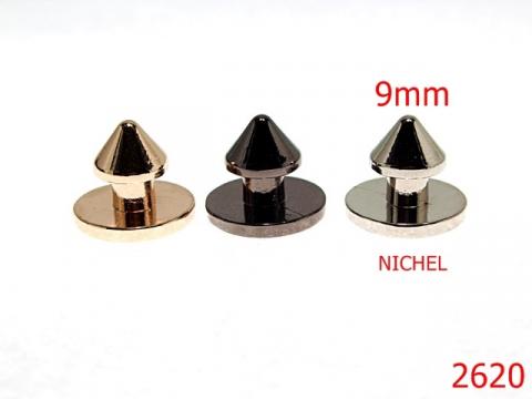 Opritori stilizati 9 mm nichel V43 2620 de la Metalo Plast Niculae & Co S.n.c.