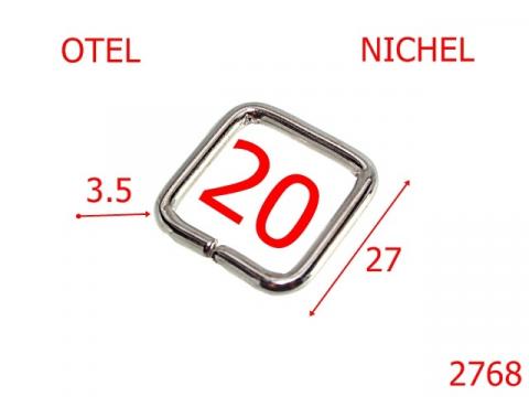Inel dreptunghiular 20 mm 3.5 nichel 3G3 7K5/5H1/1C4 2768 de la Metalo Plast Niculae & Co S.n.c.