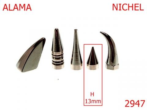 Crampon zgarda 13 mm nichel 10D24 AA44 2947 de la Metalo Plast Niculae & Co S.n.c.