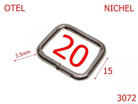 Inel dreptunghiular 20 mm 3.5 nichel 3i5 2E2 3G4 3072 de la Metalo Plast Niculae & Co S.n.c.