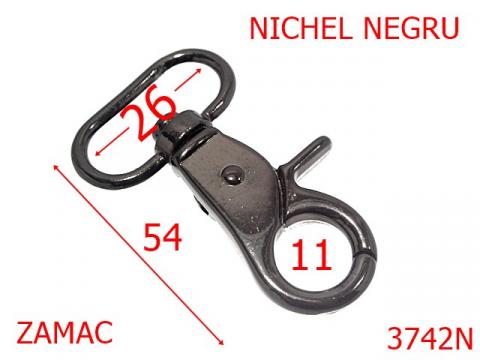 Carabina 26 mm nichel negru 14D15 3742N de la Metalo Plast Niculae & Co S.n.c.