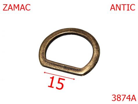 Inel D 15 mm antic 2F4 4G7 3874A de la Metalo Plast Niculae & Co S.n.c.
