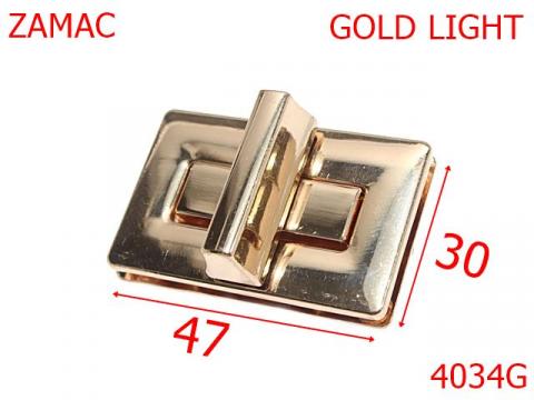 Inchizatoare 47x30 mm gold light 12E8 4034G de la Metalo Plast Niculae & Co S.n.c.