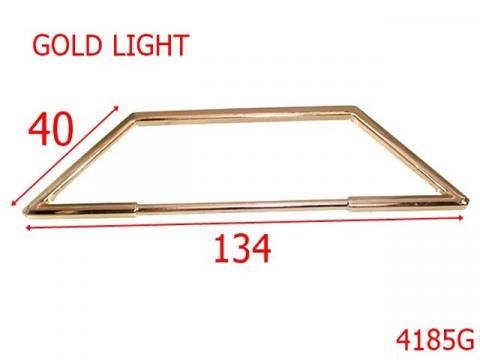 Maner poseta trapezoidal 134 mm zamac gold 4185G de la Metalo Plast Niculae & Co S.n.c.