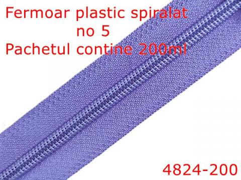 Fermoar plastic spiralat pentru confectii 4824 200 de la Metalo Plast Niculae & Co S.n.c.